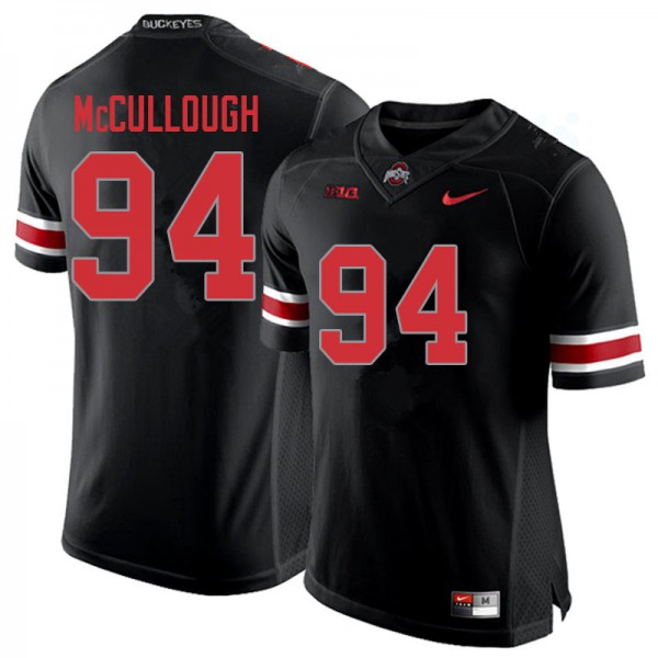 Ohio State Buckeyes #94 Roen McCullough Men Embroidery Jersey Blackout OSU26726